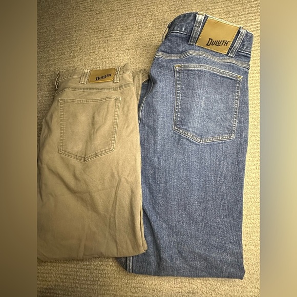 Men’s Duluth trading company jeans 44x 34 bundle of 2 jeans - Picture 1 of 11
